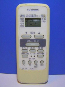 東芝 エアコンリモコン WH-D6B(中古品)