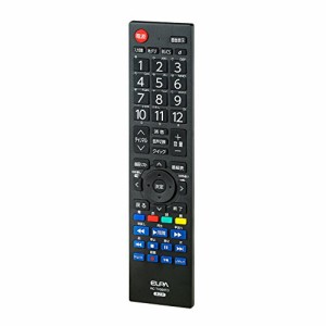 エルパ テレビリモコン TOSIBA REGZA 東芝 レグザ専用 RC-TV009TO 黒(中古品)