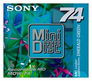 SONY/ソニー 録音用MD/ミニディスク 74分 EMERALD GREEN(中古品)