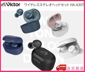 JVCケンウッド ワイヤレスイヤホン HA-A30T 選べる5色（グリーン ブルー ブラック ピンク ホワイト) 