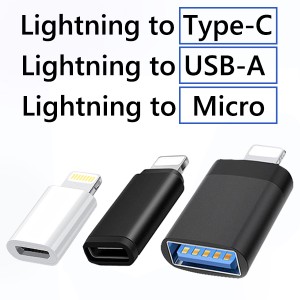 Lightning変換アダプター iPhone ipad 変換アダプター OTG データ転送 変換ケーブル USBアダプター 