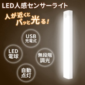 人感センサー ライト LED電球 2個セット 調光 センサー 常灯 2way 屋内 室内 USB 充電式 おしゃれ 玄関 省エネ センサーライト 自動点灯 