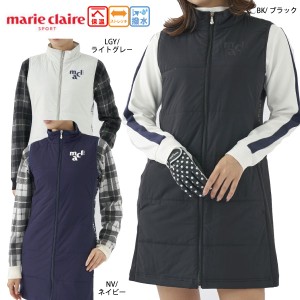 セール ゴルフウェア 異素材チュニック マリクレールスポール 733431 レディース 23秋冬 marie claire SPORT ストレッチ 撥水 保温 大き