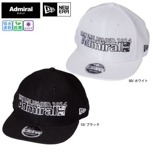 アドミラルゴルフ アドミラル×ニューエラ コラボ 平つば キャップ ADMB322F 帽子 CAP newera NEWERA ユニセックス Admiral