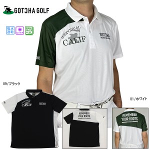 セール ゴルフウェア ゴルフシャツ 半袖シャツ ポロシャツ ガッチャゴルフメンズ 232GG1217 吸水速乾 ドライ　大きいサイズ　UVカット