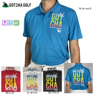 セール ゴルフウェア ゴルフシャツ 半袖シャツ ポロシャツ ガッチャゴルフ　メンズ 232GG1221 吸水速乾 ドライ 大きいサイズ　UVカット  