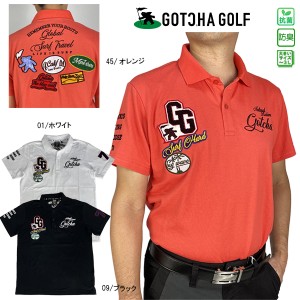 セール ゴルフウェア ゴルフシャツ 半袖シャツ 半袖ポロシャツ ガッチャゴルフ　抗菌防臭　メンズ 232GG1224 大きいサイズ 23SS 