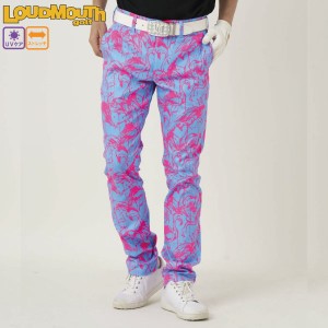 【裾上げ対象商品】セール ラウドマウス ロングパンツ メンズ 772300-340 フラミンゴズブルーネオン Flamingos Blue Neon UVカット スト