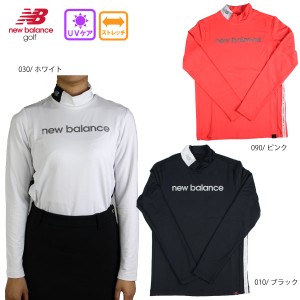 セール SALE ニューバランスゴルフ レディース インレイ裏起毛 長袖モックプルオーバー 012-2267502 newbalance golf ストレッチ UVカッ