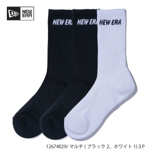 ニューエラ 靴 下クルー 3ペア マルチ 12674028 newera  newera ソックス  大きいサイズ有  25センチ   26センチ  27センチ  28センチ  2