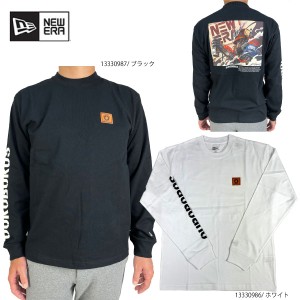 セール  ニューエラ 長袖 コットンTシャツ DRAGON76 OUROBOROS DR76 バックプリント レギュラーフィット 13330986-87 大きいサイズ有 NEW