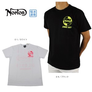 【値下げしました】ノートン　メンズ 半袖 Tシャツ 大きいサイズ 192N1018 ネオンTシャツ　吸水速乾　カジュアル アメカジNorton