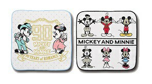 〈ディズニーミッキーマウス 90周年〉コレクションタオル２枚 約25cm/一番くじ F賞 　90 YEARS of ROMANCE/MICKEYMOUSE 90th -MICKEY AND