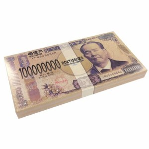 渋沢栄一お札ティッシュ　ボックスティッシュ　新壱億円札ティッシュ（30枚ダブル）【１箱】