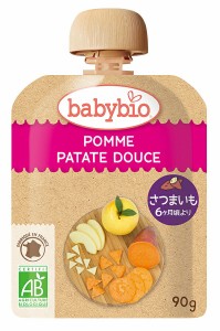 3004045-os baby bio 有機ベビースムージー アップル・スイートポテト 90g【ミトク】【1〜6個はメール便対応可】