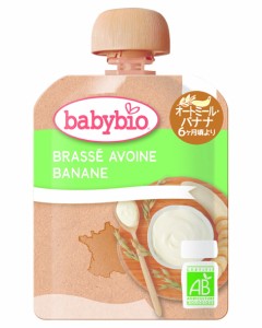 3004182-os 有機ベビースムージー(オートミール・バナナ)85g【baby bio】【1〜4個はメール便300円】