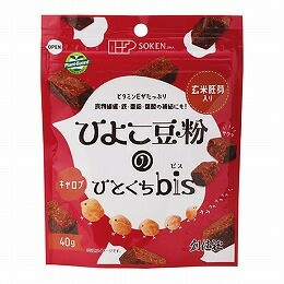 4161781-sk ひよこ豆粉のひとくちｂｉｓ（キャロブ）40g【創健社】【1〜4個はメール便300円】