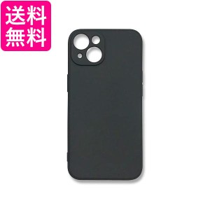 iPhone14ケース  iphoneケース シリコン カバー ブラック おしゃれ かわいい シンプル 耐衝撃 レンズ保護 アイフォン (管理S) 送料無料