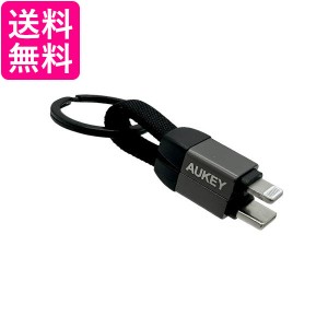 オーキー CB-CL16-BK ケーブル Circlet Series USB-C to Lightning ブラック 急速充電 10cm AUKEY 送料無料