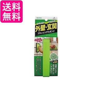 2個セット アズマ AZ655 グリーン ブラシ  外壁・玄関 ブラッシングスポンジ 幅 9cm 全長15cm 洗剤不要 送料無料