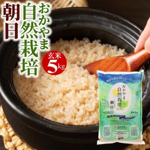 新米 令和５年産 玄米 5kg 送料無料 朝日米 おかやま 自然栽培 岡山県産 ごはん 農薬・肥料・除草剤に頼らない 自然栽培米