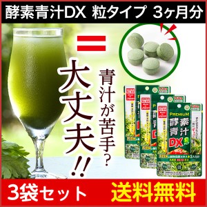 プレミアム酵素青汁粒DX150粒 30日分×3袋セット 14%OFF/ジャパンギャルズ/サプリメント/大麦若葉/ケール/鉄・銅・亜鉛・ビタミンB1・葉