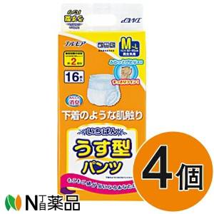 エルモア いちばん うす型パンツ M-L １パック １６枚入り×4個セット