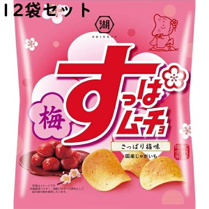 湖池屋 コイケヤ すっぱムーチョチップス さっぱり梅味 55g入×12袋セット＜ポテトチップス＞【送料無料】