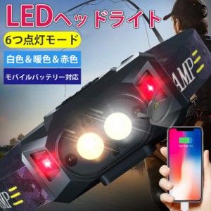 ヘッドライト 充電式 センサー機能 LED LEDヘッドランプ 防水 釣り アウトドア 登山 防災 ライト 作業灯 災害 6種点灯モード 作業灯 登山