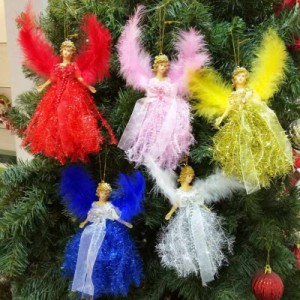 クリスマス ツリー オーナメント 天使 おしゃれ フェルト かわいい クリスマス飾り ぶら下げ エンジェルペンダント 人形 壁掛け 玄関飾り