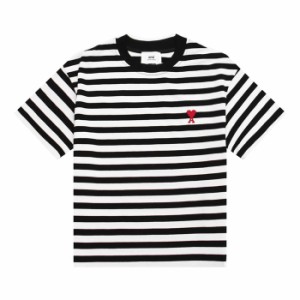 AMI PARIS アミパリ スボーダーTシャツ 夏 おしゃれ 通勤 通学 送料無料 並行輸入品 男女兼用