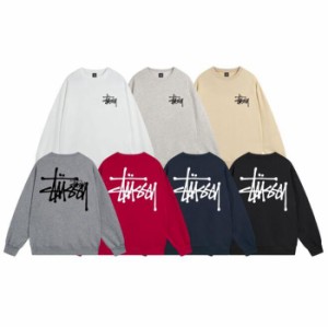 STUSSY ステューシー スウェット クルーネック 長袖 メンズ レディース プリント プルオーバー トップス 男女兼用 並行輸入品