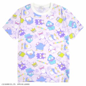 はぴだんぶい 総柄 サンリオ BIG Tシャツ ポケット付き M L LL