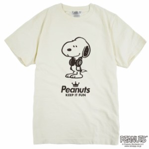 スヌーピー 半袖 Tシャツ ピグメント 音楽　ヘッドフォン 夏 フェス サークル ストリート デザイン メンズ レディース SNOOPY BIG 大きい