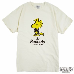 ウッド ストック 半袖 Tシャツ ピグメント 音楽　ヘッドフォン 夏 フェス サークル ストリート　メンズ レディース スヌーピー SNOOPY BI