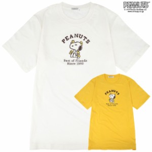 スヌーピー Tシャツ 半袖 刺繍 ウッドストック トップス SNOOPY PEANUTS