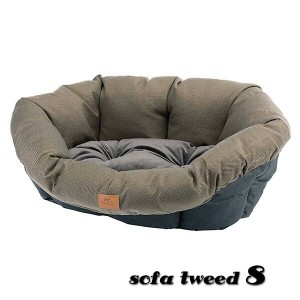 イタリアferplast社製　犬用プラスチックベッド　シエスタＤＸ８専用クッションカバー ソファ ツイード ８〜sofa tweed 8
