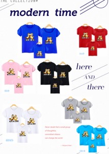 親子コーデTシャツ ディズニー キャラTシャツ チップ＆デール チップとデール 半袖Tシャツ プリント 可愛い トップス　Disney 親子ペア 