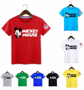 ディズニー キャラTシャツ ミッキーマウス Ｔ-shirt 半袖Tシャツ プリント 可愛いtシャツトップス　ペアルック カップル 恋人 レディース