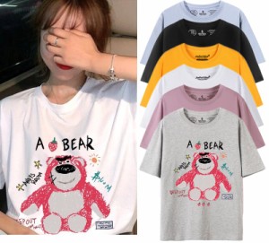 ディズニー 半袖Tシャツ Tee ロッツォ Lotso キャラTシャツ　キャラクター プリントtシャツ Ｔ-shirt  Disney オーバーサイズ トップス 