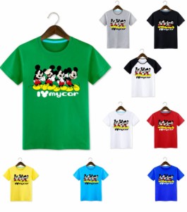 ディズニー キャラTシャツ ミッキーマウス Ｔ-shirt 半袖Tシャツ プリント 可愛いtシャツトップス　ペアルック カップル 恋人 レディース