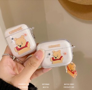 AirPods2 プロ 第1世代 第2世代　AirPodspro　ディズニー プーさん エアポッズ　ケース エアーポッズ シリコン カバー傷防止 保護カバー 