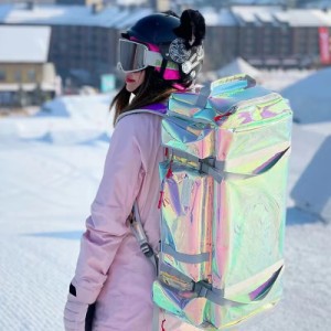 スキーバッグ スキーケース オールインワン TPU反射カラーフィルム  湿式と乾式の分離 オールインワン ボードバッグ 大容量収納 シングル