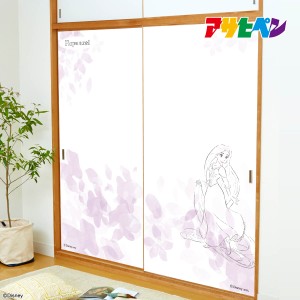 ふすま紙 塔の上のラプンツェル ディズニーキャラクター 襖紙 92cm×182cm 2枚1組 水で貼るタイプ 再湿ふすま紙 NTLD-024F アサヒペン