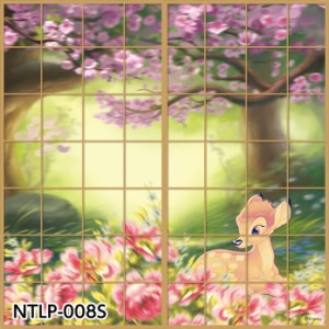 障子紙 柄 ディズニー プリンセス バンビ 2枚1組 のりで貼るタイプ NTLP-008S おしゃれ かわいい デザイン しょうじ紙 アサヒペン