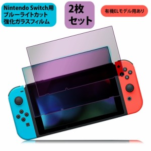 ＼ポイント10倍★〜6/13日まで／  ニンテンドー スイッチ ガラス フィルム ブルーライトカット Nintendo Switch用 保護フィルム 任天堂ス