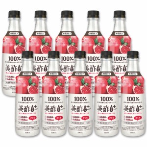 美酢プラス ざくろ 500ml 10本セット / CJ ミチョ+ ザクロ 韓国 ドリンク 果実酢 飲みやすい 飲むお酢 飲む お酢 果実