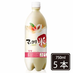 ■『麹醇堂』クッスンダン　米マッコリ 桃味 750ml【5本】■ももマッコリ お酒 米酒 発酵酒 伝統酒 韓国酒 韓国お酒 韓国食品/キムチ/チ