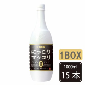 ■イドン【二東】黒豆マッコリ−１L（PET)【1BOX-15本】■イドンマッコリ/韓国食品/お酒/キムチ/チヂミ/にっこり/韓国お酒/キムチ/韓国マ