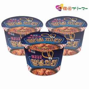 ■『農心』ヤンニョムチキンカップラーメン 122g【3個】■韓国食品 輸入食品  韓国食材/韓国料理/韓国お土産/韓国ラーメン/非常食/防災用